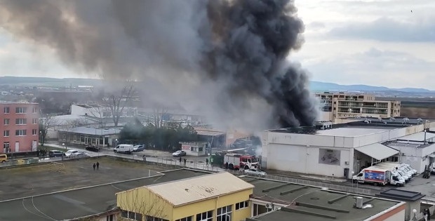 Голям пожар в Слънчев бряг