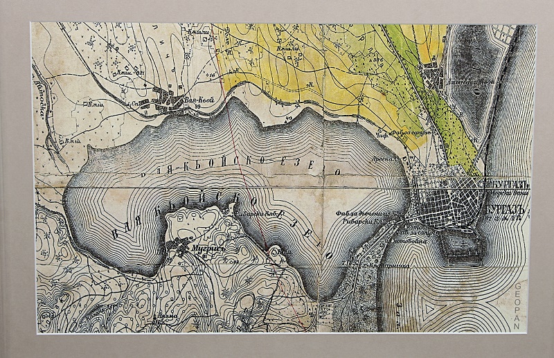 Военна карта на езерото Вая