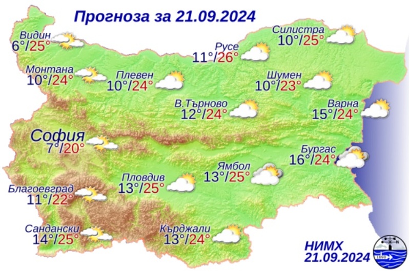 Слънцето ще се опитва да пробие облаците в последния ден на лятото