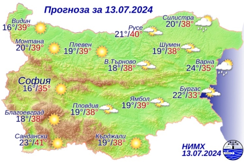 Бургас с най-поносимата жега от цялата страна