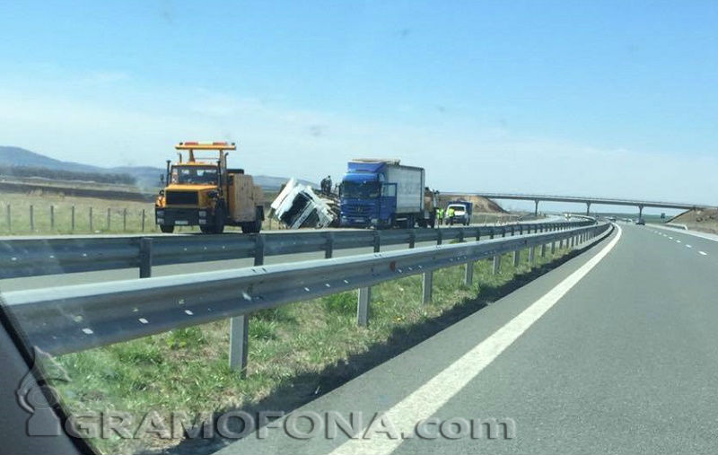 Катастрофа на магистралата в платното за Бургас