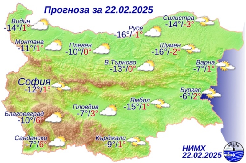 Слънчево, но със силен северняк